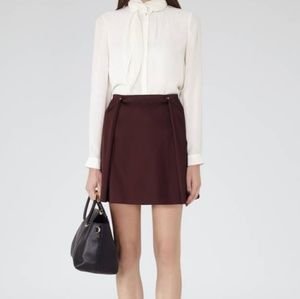 New Reiss mini fold skirt size 6